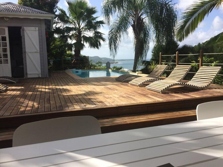 La Charmante Villa Coco Avec Magnifique Vue Mer Le Marin Exterior photo